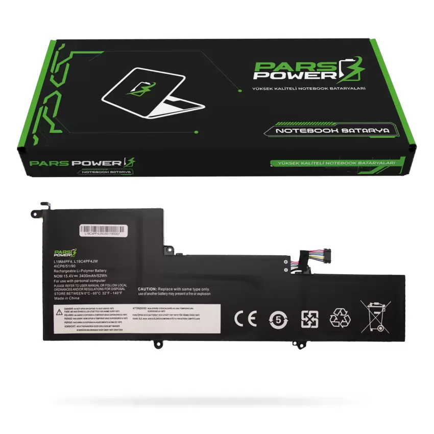 Lenovo IdeaPad Yoga Slim 7-14IIL05 82A1 Batarya - Pil (Pars Power)