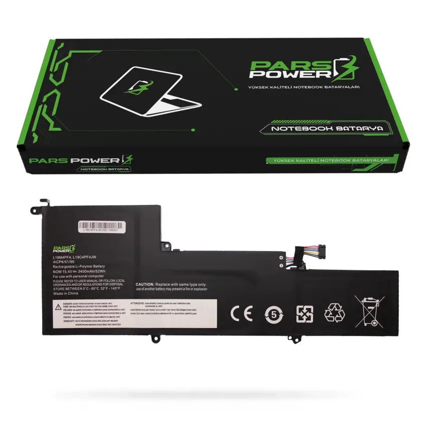 Lenovo IdeaPad Yoga Slim 7 82A1000XTX Batarya - Pil (Pars Power)