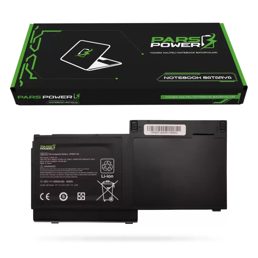 Hp SB03, SBO3, E7U25ET Batarya - Pil (Pars Power)