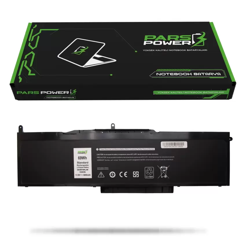 Dell 083XPC, 0DJWGP Batarya - Pil (Pars Power)