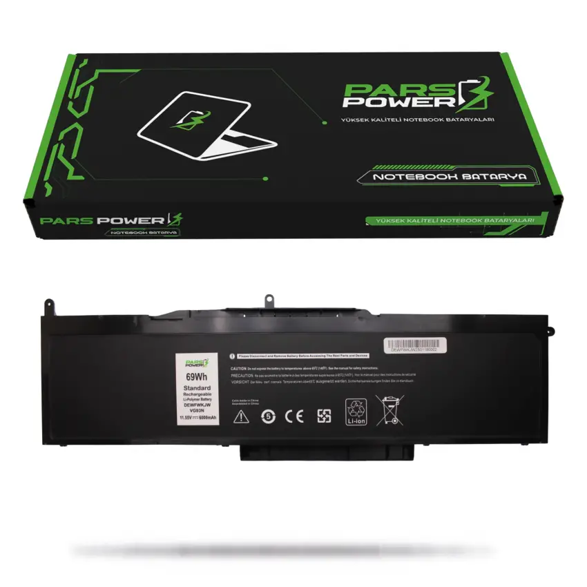 Dell Latitude 5290 N005L529012EMEA_U Batarya - Pil (Pars Power)