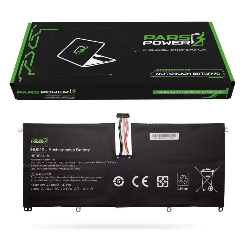 Hp Spectre XT 13-2310et E1T87EA Batarya - Pil (Pars Power)