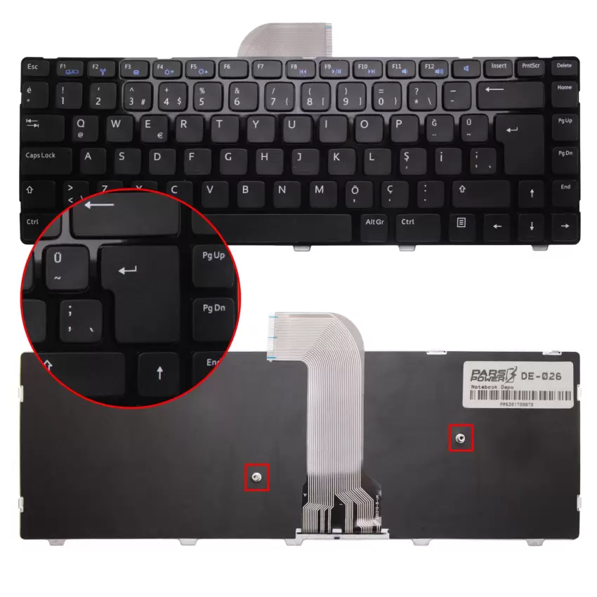 Dell 0RNN5P, 0X48YG Klavye (Siyah TR)