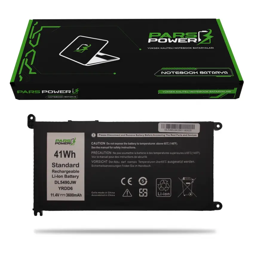 Dell Inspiron 14-5485 Model P92G, P92G002 Batarya - Pil (Pars Power)
