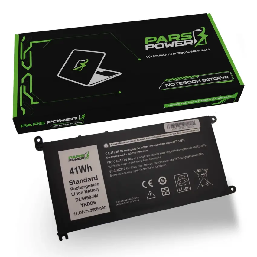 Dell YRDD6, 1VX1H Batarya - Pil (Pars Power)