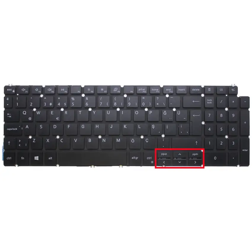 Dell Inspiron 3505 P90F, P90F004 Klavye (Siyah TR)