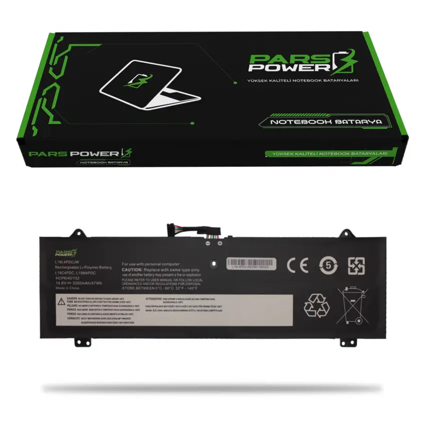 Lenovo Ideapad Yoga 7 82BH00DHTX Batarya - Pil (Pars Power)