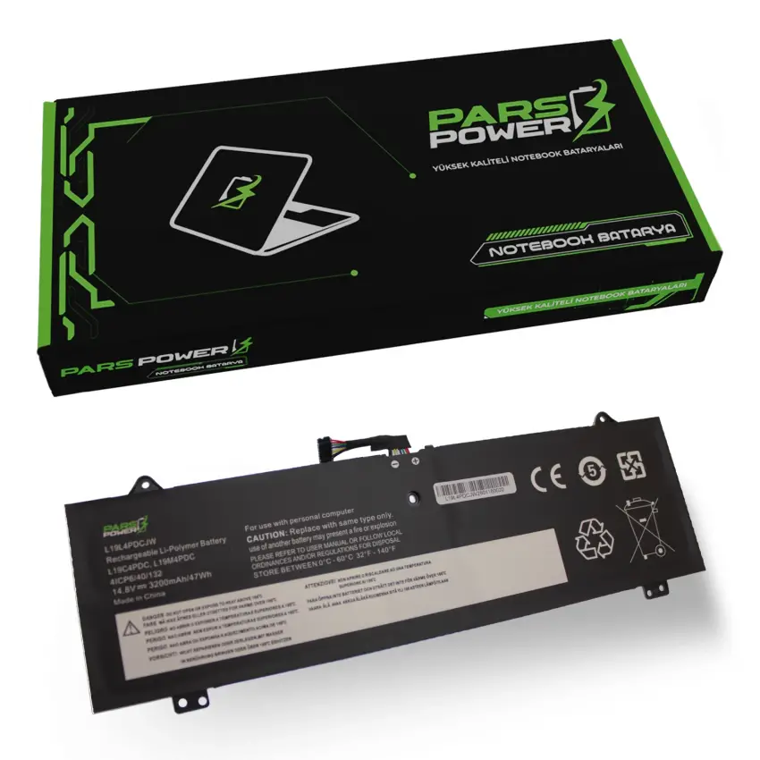 Lenovo Ideapad Yoga 7 82BH00DHTX Batarya - Pil (Pars Power)