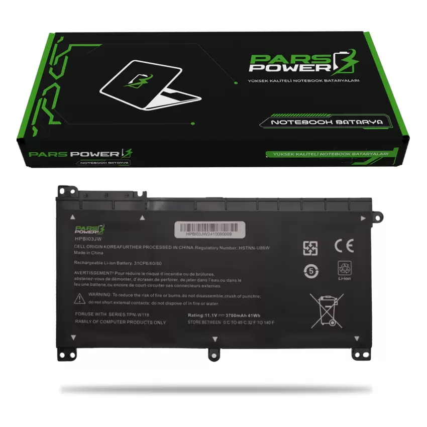 Hp Pavilion x360 13-u104nt, 13-u105nt Batarya - Pil (Pars Power)