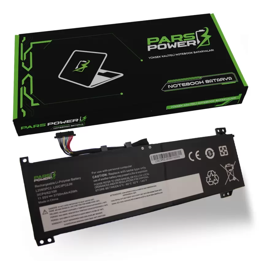 Lenovo L20D4PC0, L20L4PC0 Batarya - Pil (Pars Power)