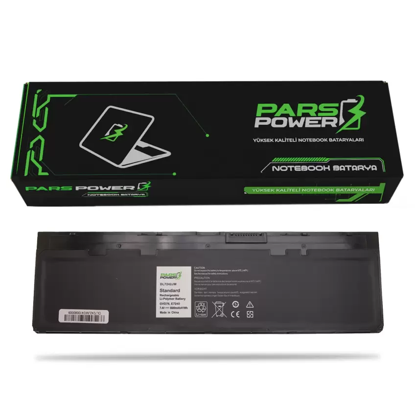 Dell Latitude E7240 Batarya - Pil (Pars Power)