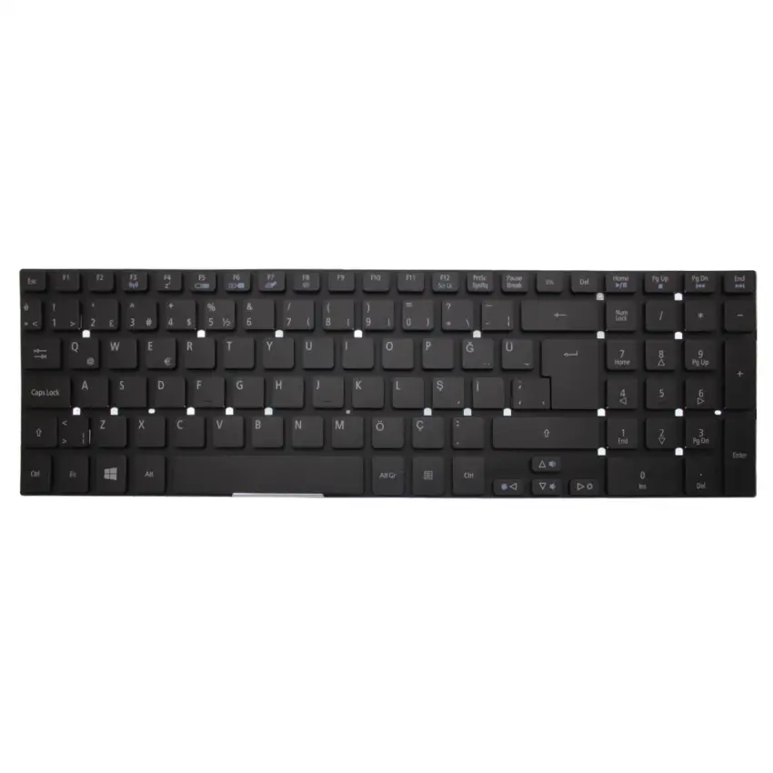 Acer Aspire E5-721, ES1-512-C2YR, ES1-512-C374 Notebook Klavye (Siyah TR)