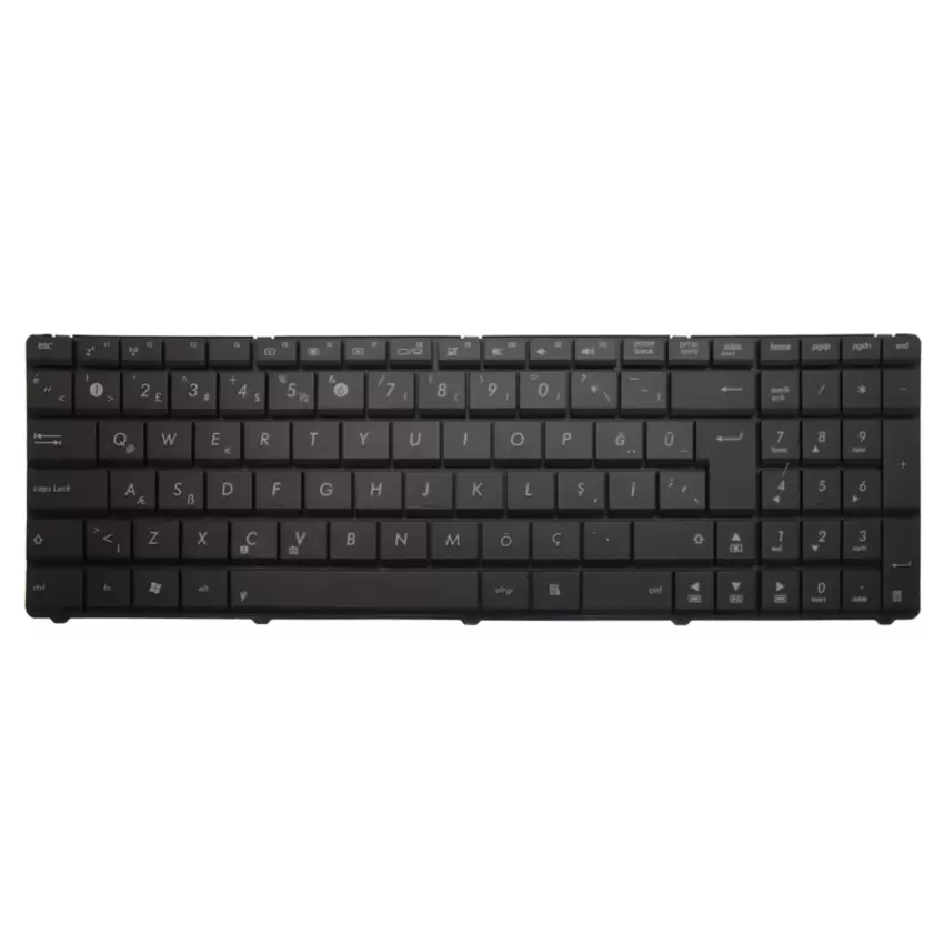 Asus K52R, K52S, K53E, K53S Notebook Klavye (Siyah TR)