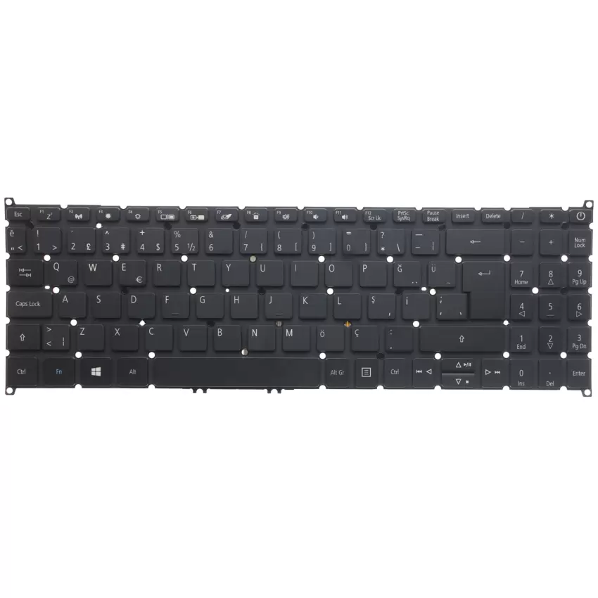 Acer Aspire 3 A315-57G-5937 Klavye Işıklı (Siyah TR)