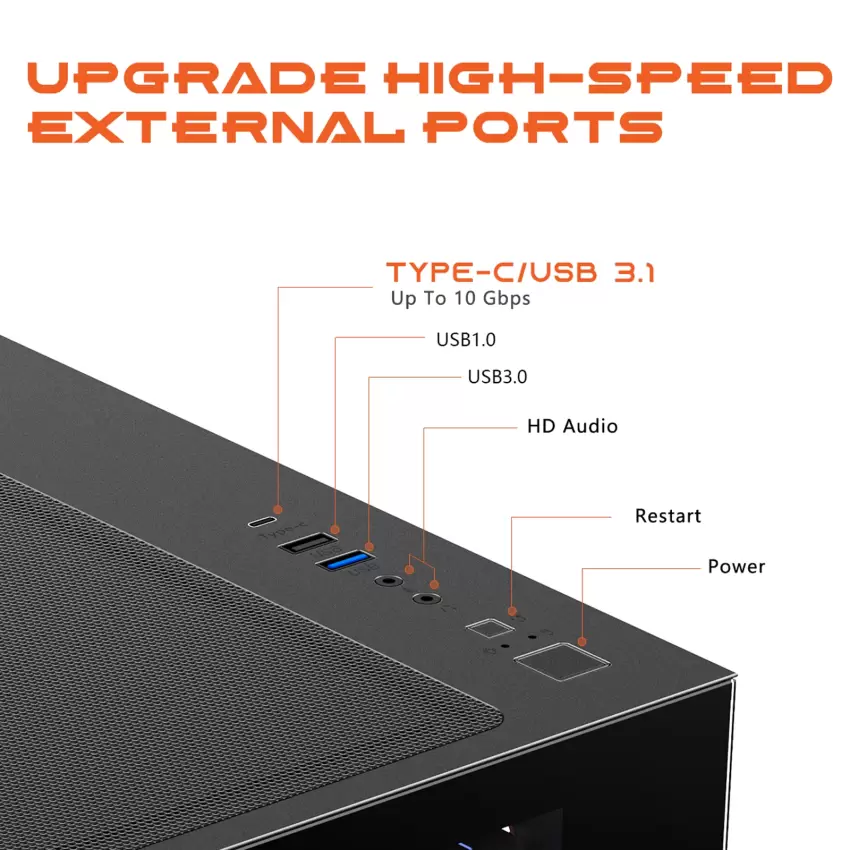 Gameagle Edge 7 Argb Fanlı Oyuncu Pc Kasası 850W 80+ Plus Bronz Modüler Powerlı Sıvı Soğutmalı (Siyah)