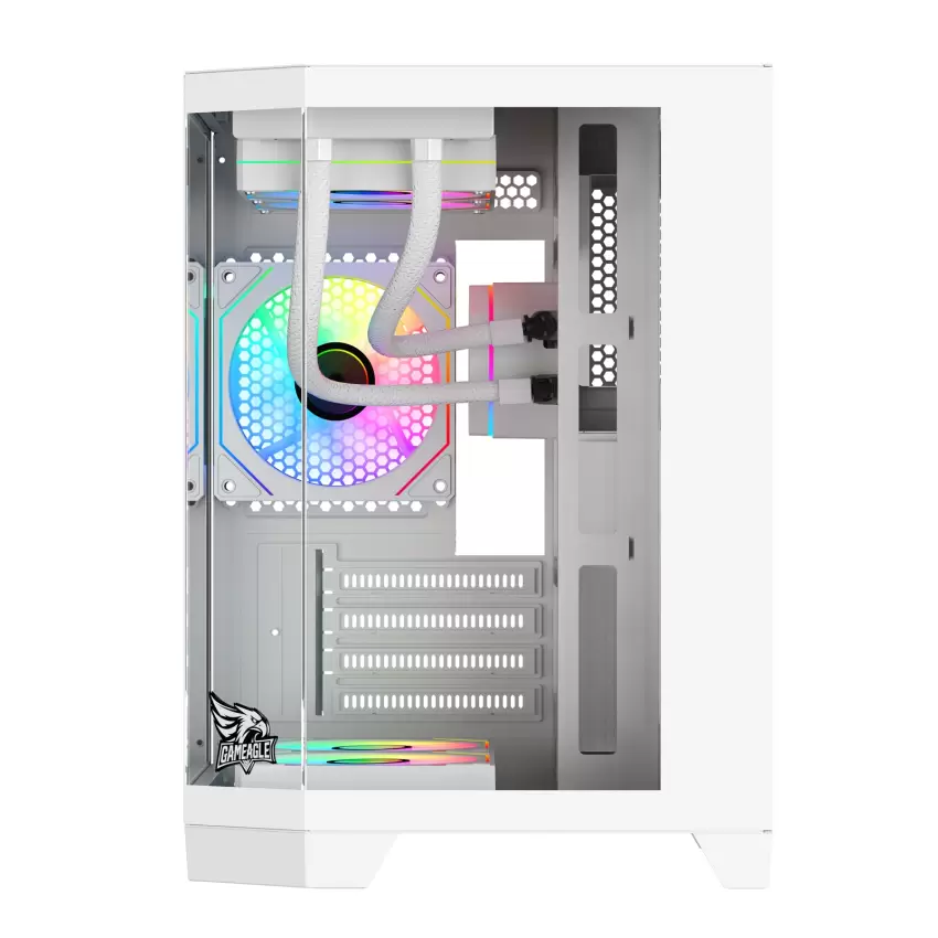 Gameagle Edge Compact 3 Argb Fanlı Oyuncu Pc Kasası 750W 80+ Plus Bronz Powerlı Sıvı Soğutmalı (Beyaz)