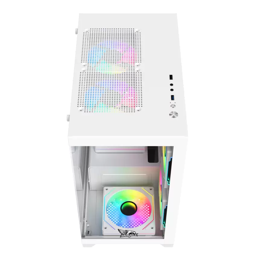 Gameagle Tornado 5 Argb Fanlı Oyuncu Pc Kasası (Beyaz)