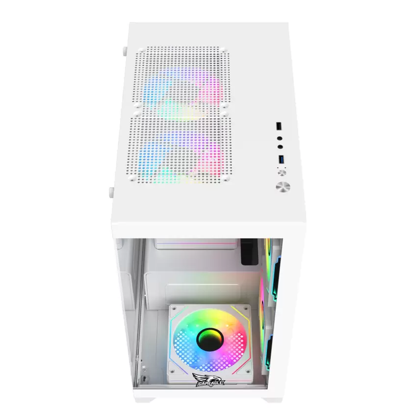 Gameagle Tornado 5 Argb Fanlı Oyuncu Pc Kasası 750W 80+ Plus Bronz Powerlı (Beyaz)
