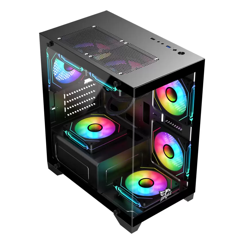 Gameagle Tornado 5 Argb Fanlı Oyuncu Pc Kasası (Siyah)