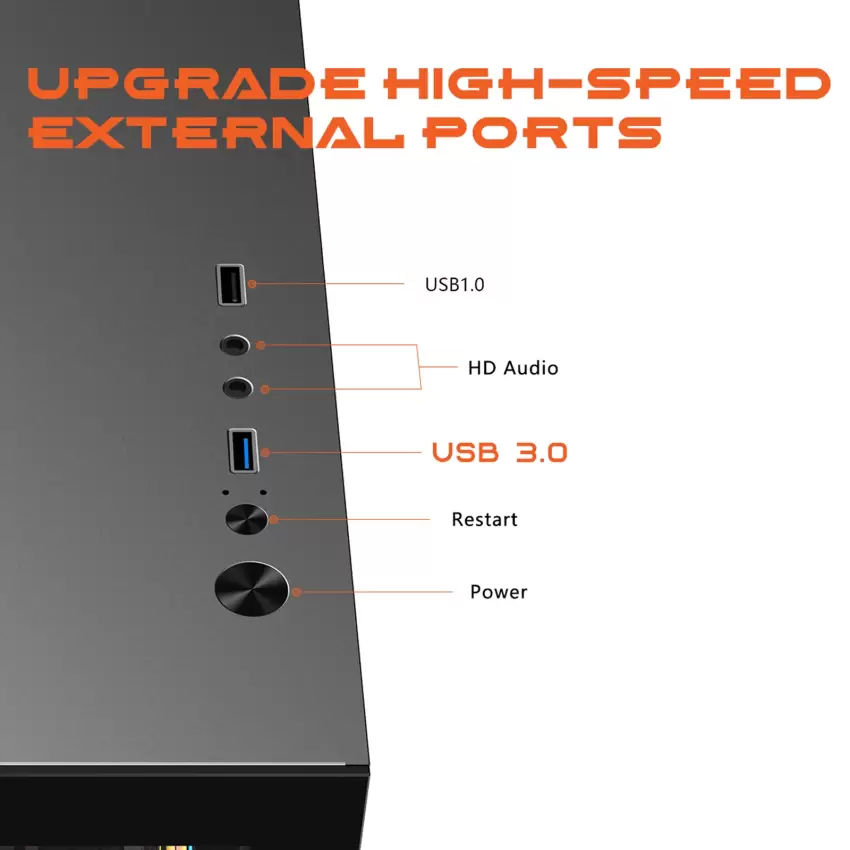 Gameagle Tornado 5 Argb Fanlı Oyuncu Pc Kasası (Siyah)