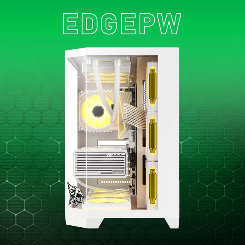 Gameagle Edge 7 Argb Fanlı Oyuncu Bilgisayar Kasası 850W 80+ Plus Bronz Modüler Powerlı (Beyaz)