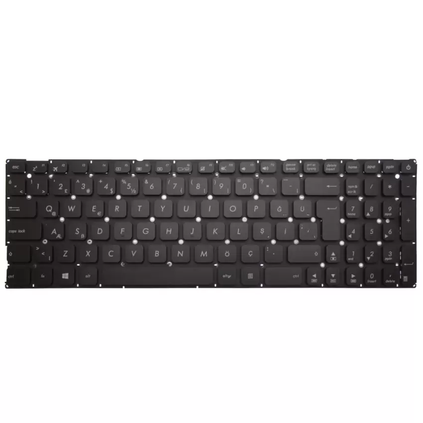 Asus 0KN0-UK1HU13, 0KNB0-6131US00 Notebook Klavye (Siyah TR)