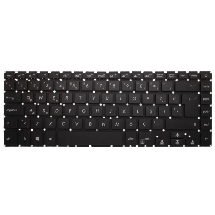 Asus VivoBook S5100U, S510U Serisi Notebook Klavye (Siyah TR)