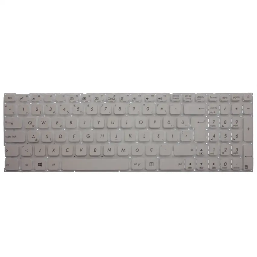 Asus X541UJ-GO456, X541UJ-GO521T Notebook Uyumlu Klavye (Beyaz TR)