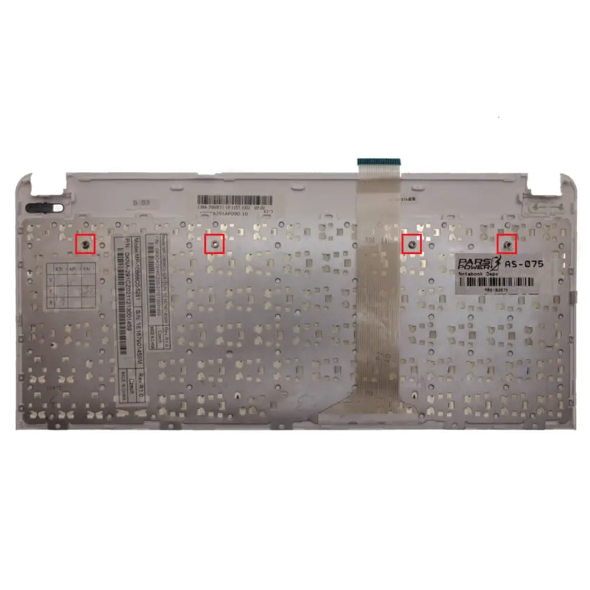 Asus MP-10B63US-5281, MP-10B63US65286 Notebook Klavye (Beyaz - Çerçeveli TR)