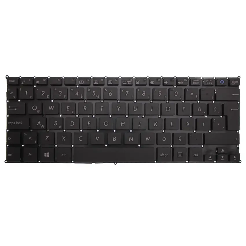 Asus VivoBook Flip TP201S, TP201SA Klavye (Siyah TR)