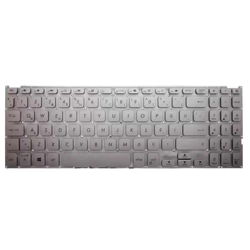 Asus D509DA-BR853 Klavye (Gümüş TR)