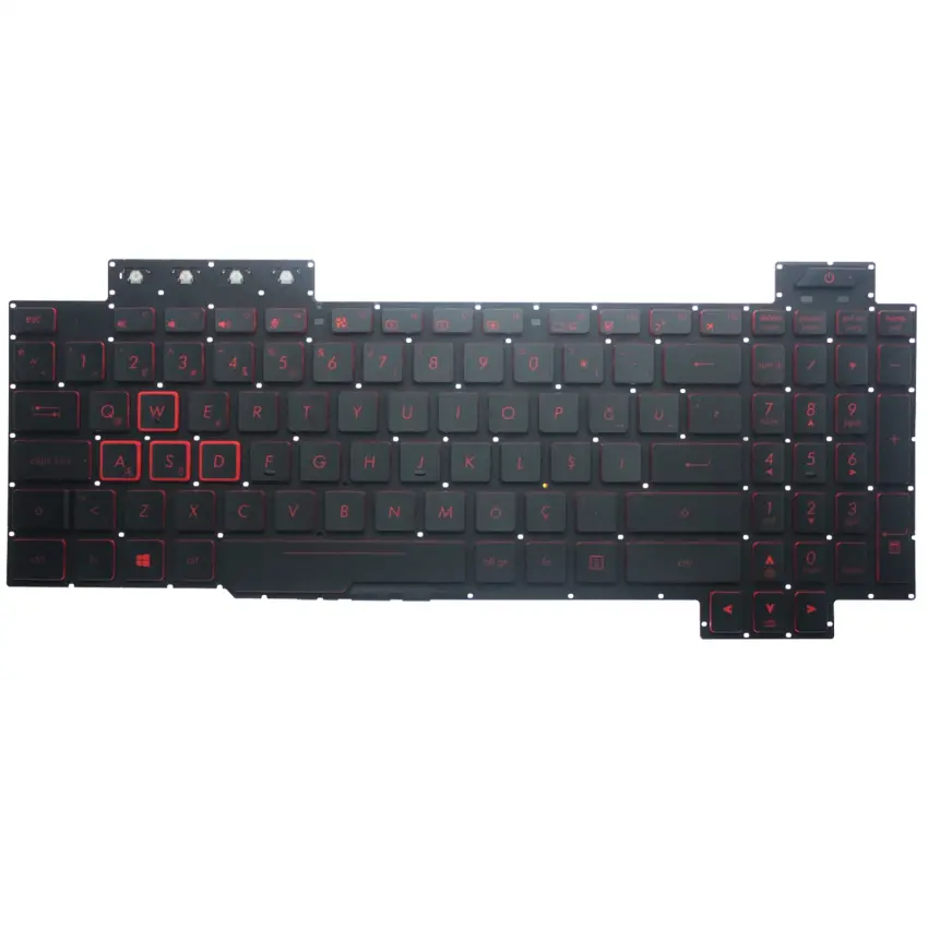 Asus FX504GD-58250, FX504GE-E4259T Klavye Işıklı (Siyah TR)