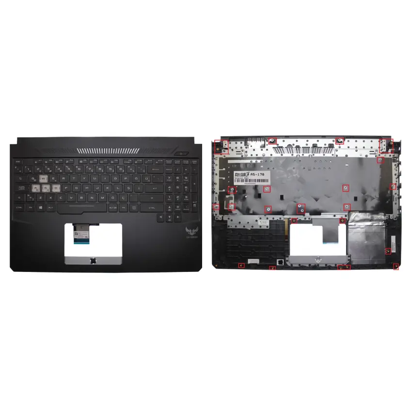 Asus TUF Gaming FX505DV-AL128 Klavye Işıklı Kasalı (Siyah TR)