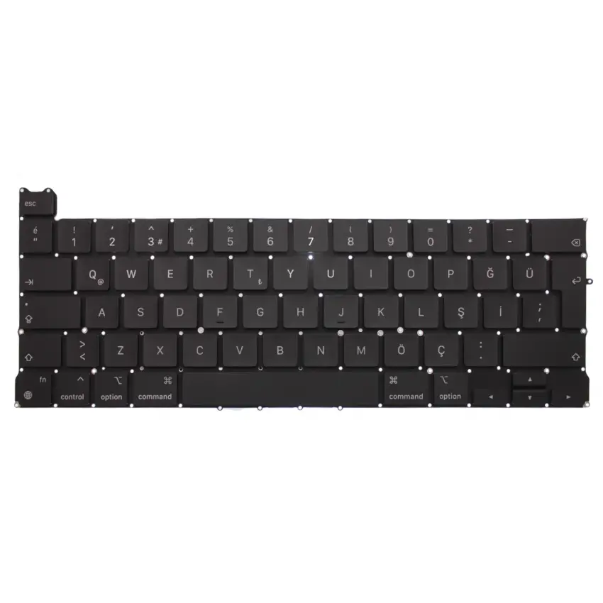 Apple MacBook Pro 13 M1 A2338 MYDA2LL/A* Klavye Işıklı (Siyah TR)