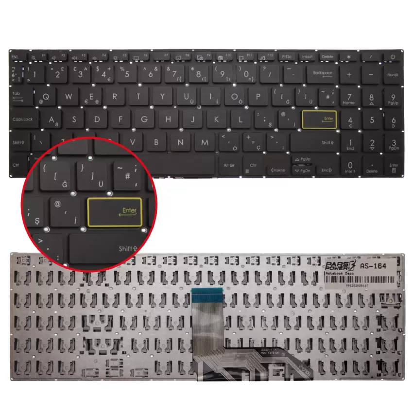 Asus AS-164 Klavye (Siyah TR)