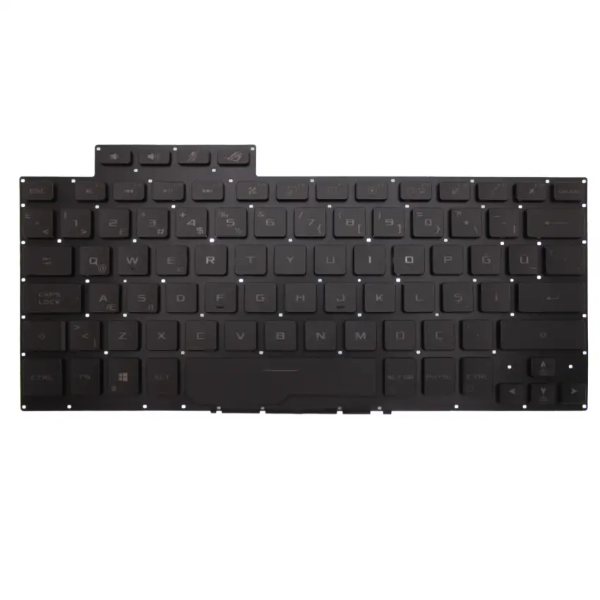 Asus ROG Zephyrus G14 GA401QC-BM206 Klavye Işıklı (Siyah TR)