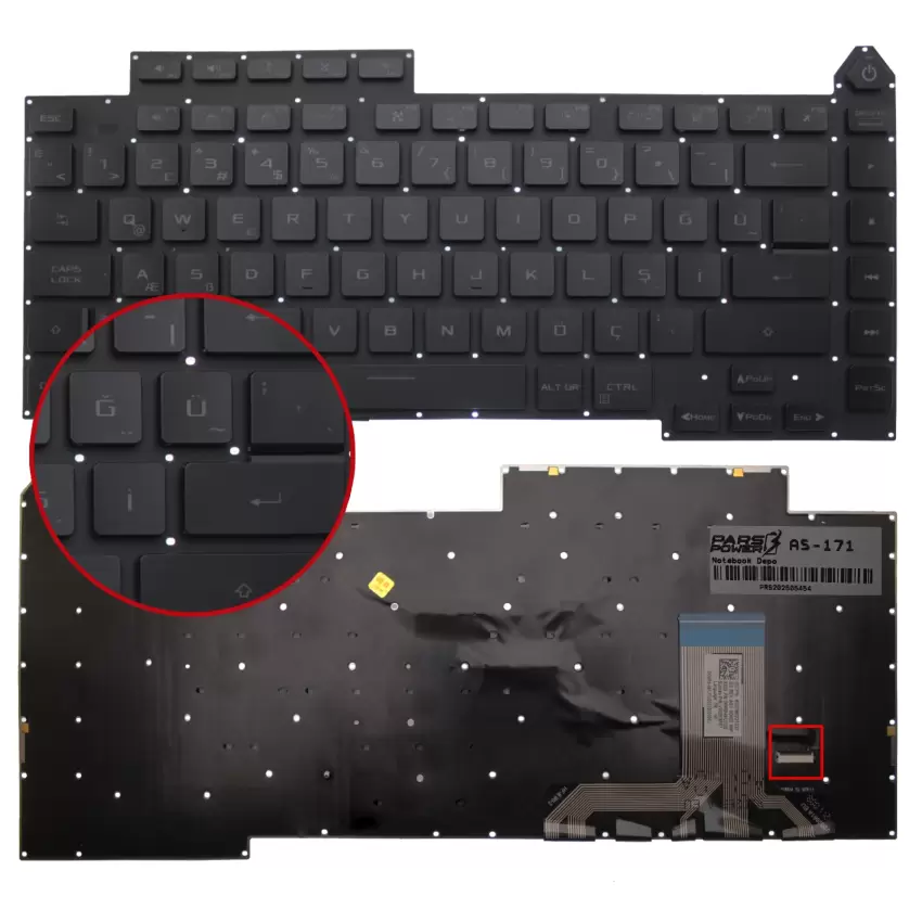 Asus Rog Strix G15 Serisi Klavye Işıklı (Siyah TR)
