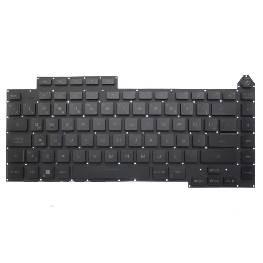 Asus Rog Strix G15 G513 Serisi Klavye Işıklı (Siyah TR)