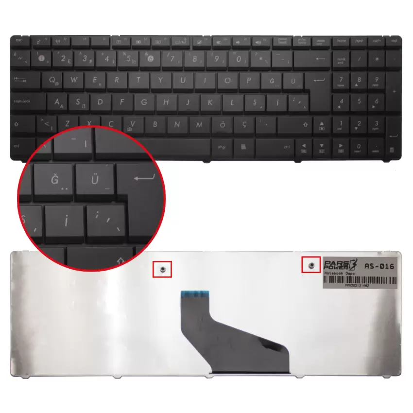 Asus 04GN5I1KTU00-7 Notebook Klavye (Siyah TR)