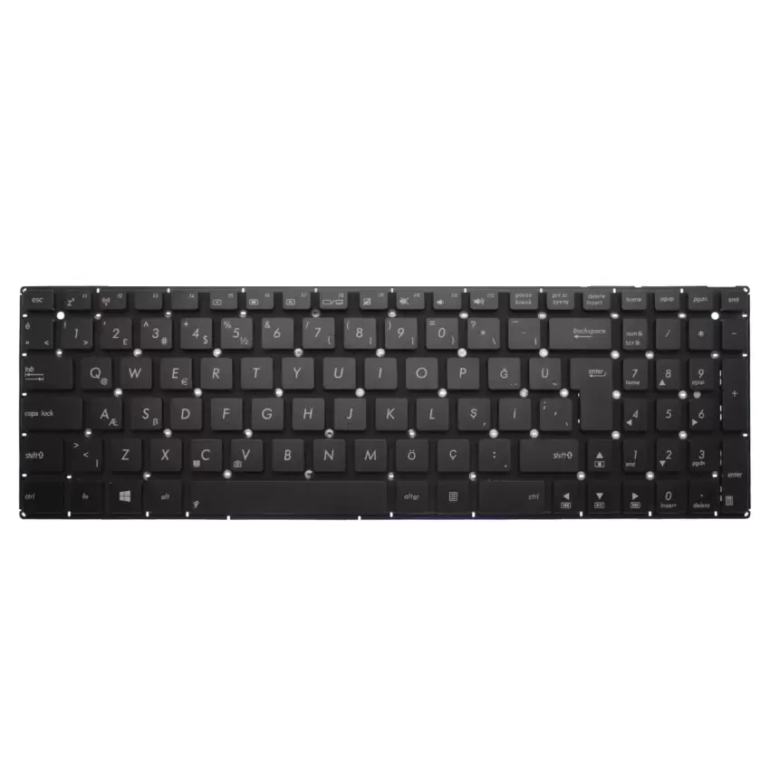 Asus X554LD-XO598DA, X554LJ-XO220D Notebook Klavye (Siyah TR)