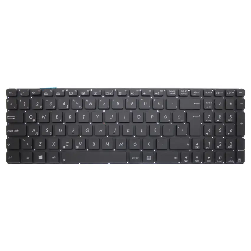 Asus G550JK, G550JX Klavye Işıklı (Siyah TR)