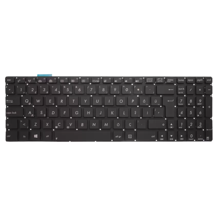 Asus N750J, N76VB Klavye (Siyah TR)