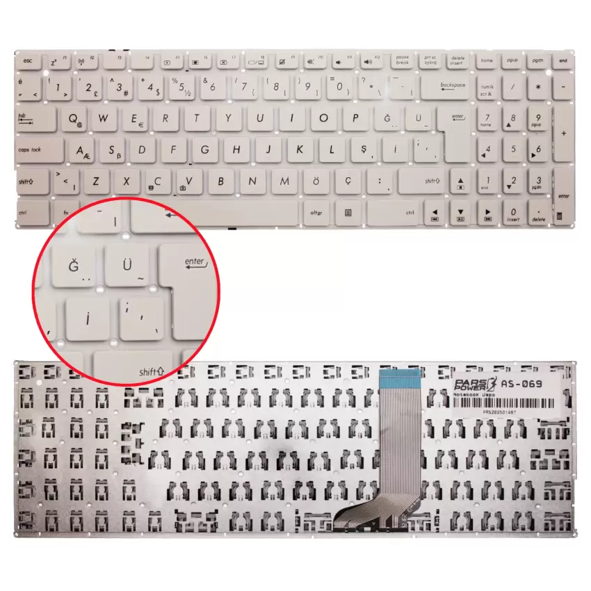 Notebook Klavye AS-069