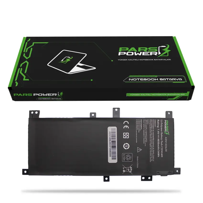 Asus C21PQCH PP21AT149Q-1 Batarya - Pil (Pars Power)