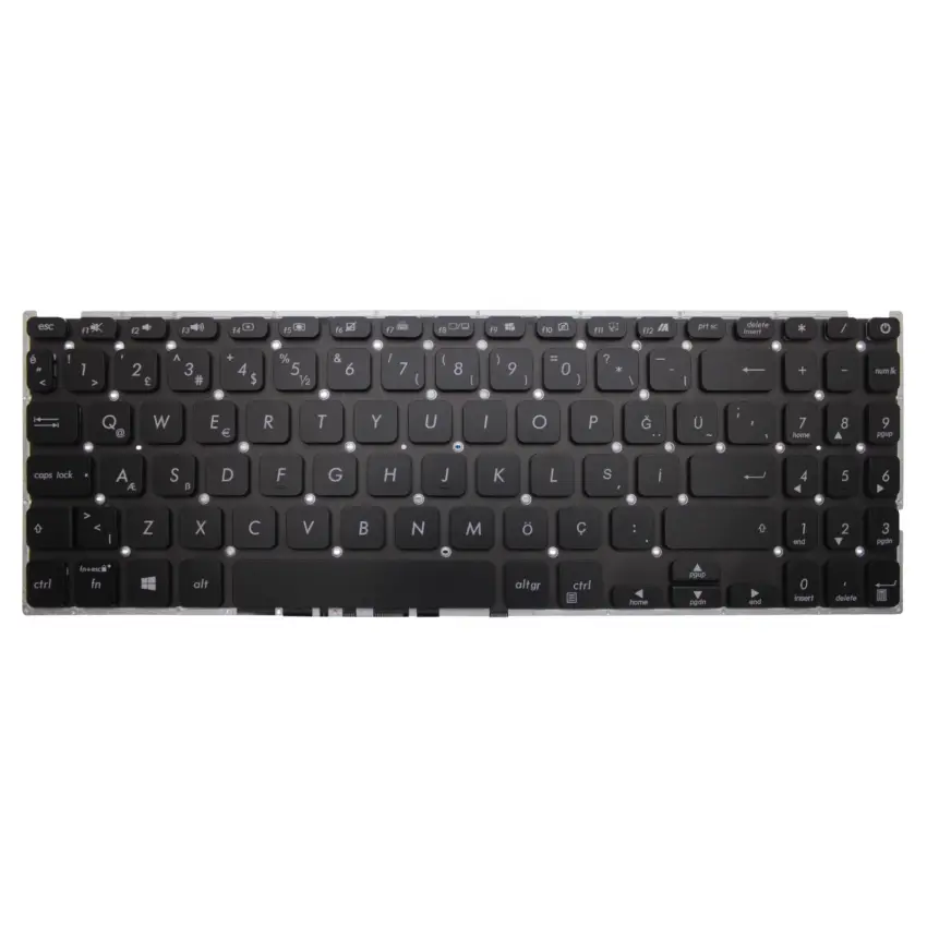 Asus F509Jb-Ej, F509Jb-Ej002T Klavye Işıklı (Siyah TR)