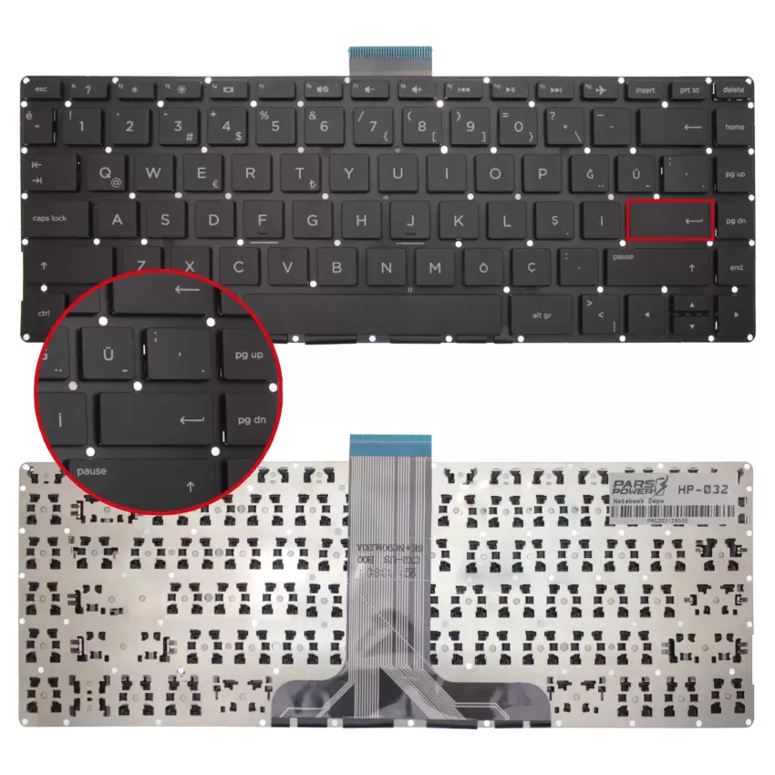 Notebook Klavye HP-032