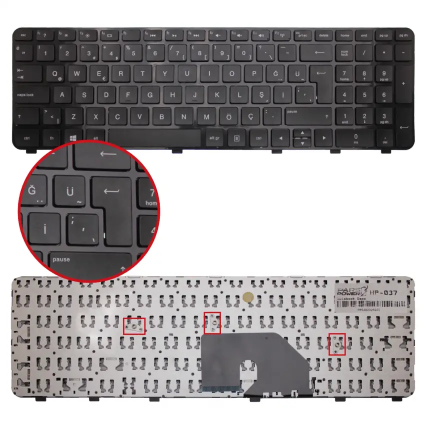 Notebook Klavye HP-037