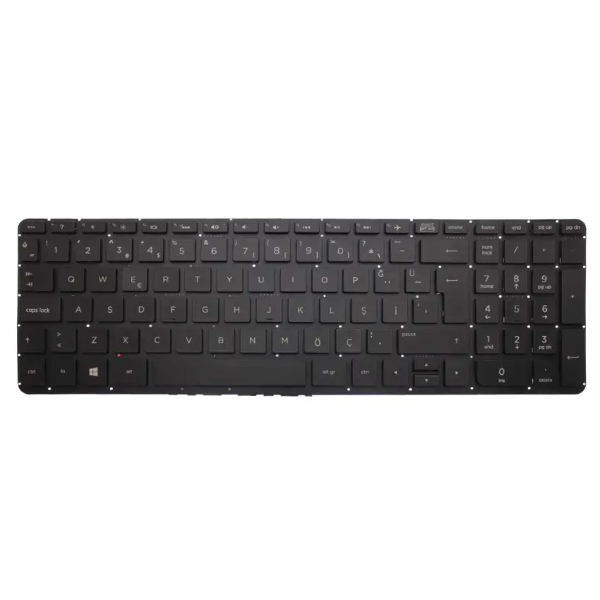 HP Pavilion 15-p208nt, 15-p209nt, 15-p210nt Notebook Klavye (Siyah TR)