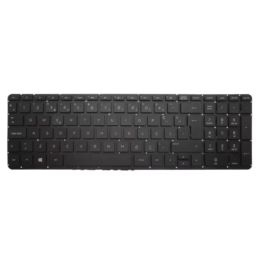 HP pavilion 15-p, 15-k, 17-F 15-p000, 15-p100, 15-p200 Serisi Notebook Klavye (Siyah TR)