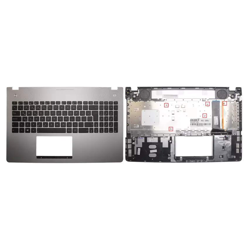 Asus N56VV-S4013H, N56VZ-S4016V, N56VZ-S4037V Klavye Kasalı Işıklı (Siyah TR)